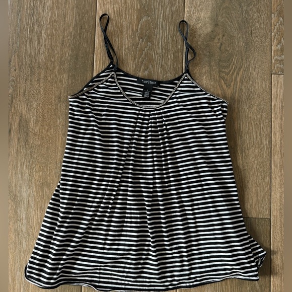 White House Black Market striped cami with chain neckline size small - Picture 1 of 8